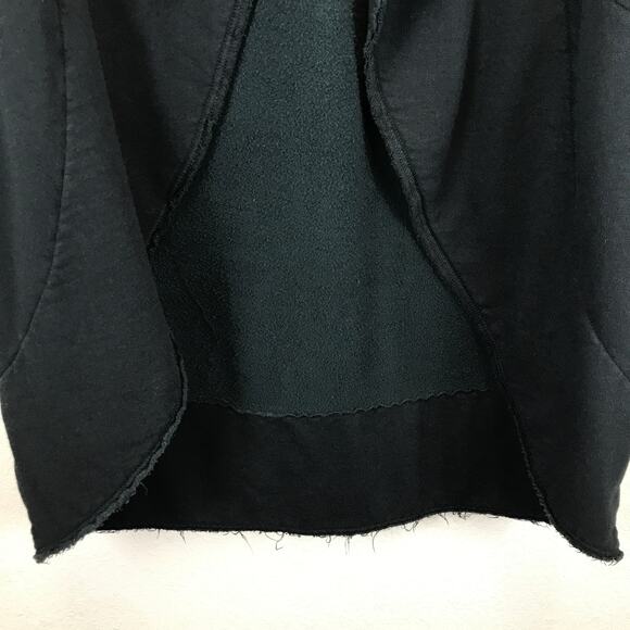 Bryn Walker Wrap Coat Bamboo Blend Shawl Collar Oversized Lagenlook Jacket Black - Picture 6 of 15